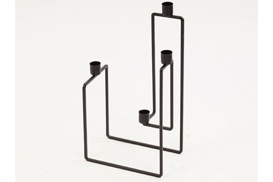 CANDELABRO BLACK METAL