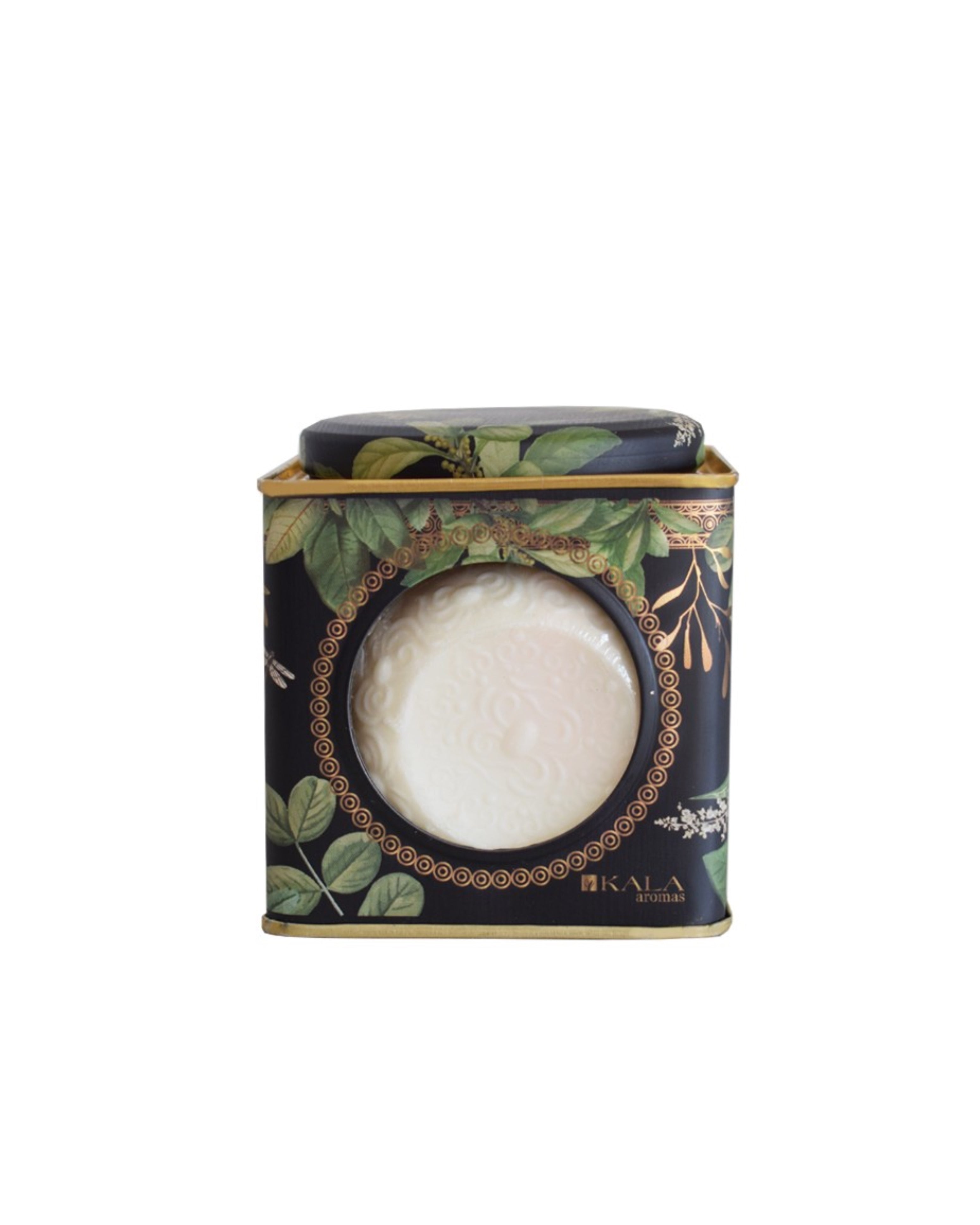 LATA GREEN LEAVE CON JABÓN Y ESPONJA