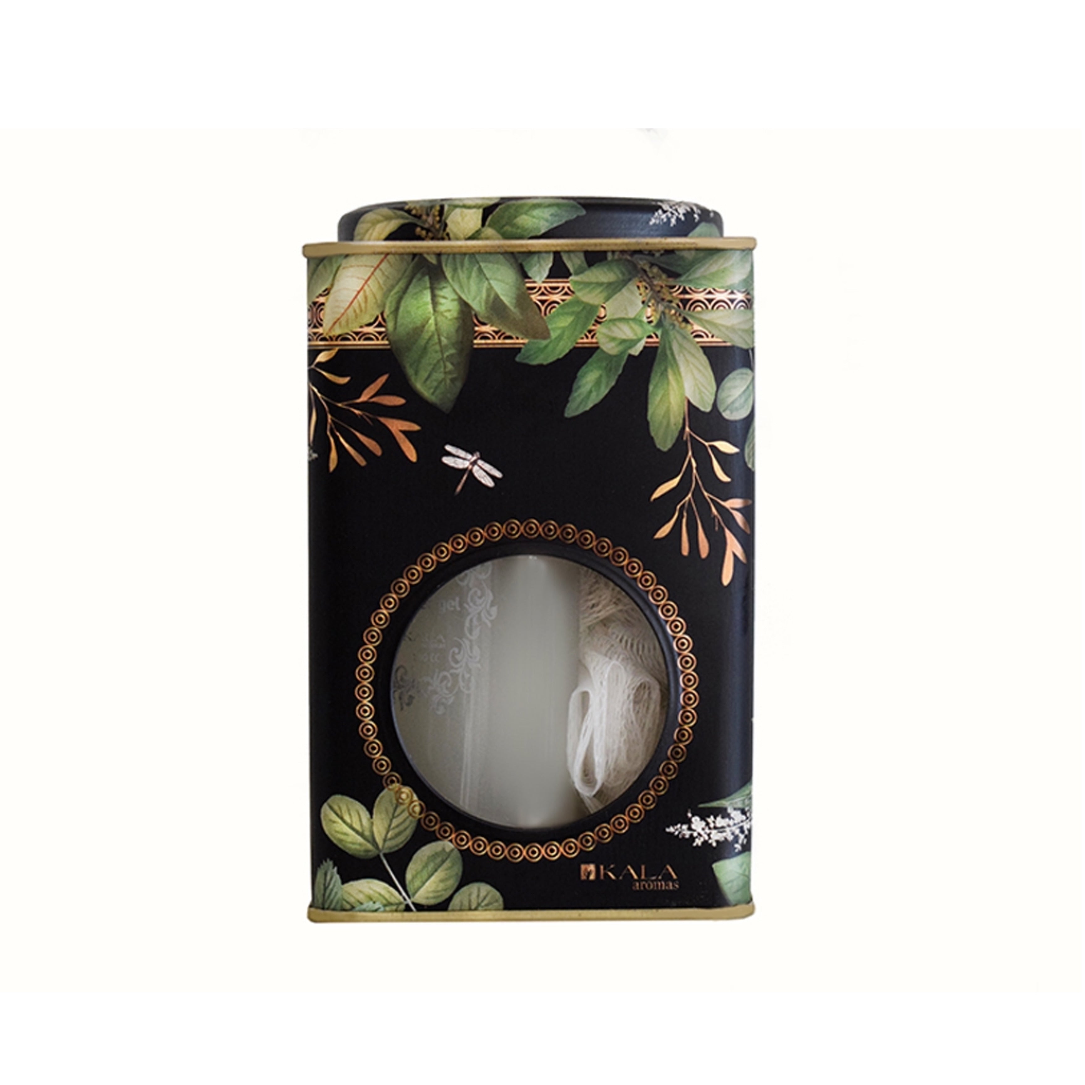 LATA GREEN LEAVE CON SHOWER Y ESPONJA