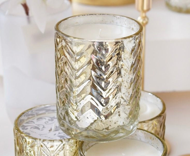 VELA SILVER FLORES BLANCAS Y MADERAS X 500 GR SOJA