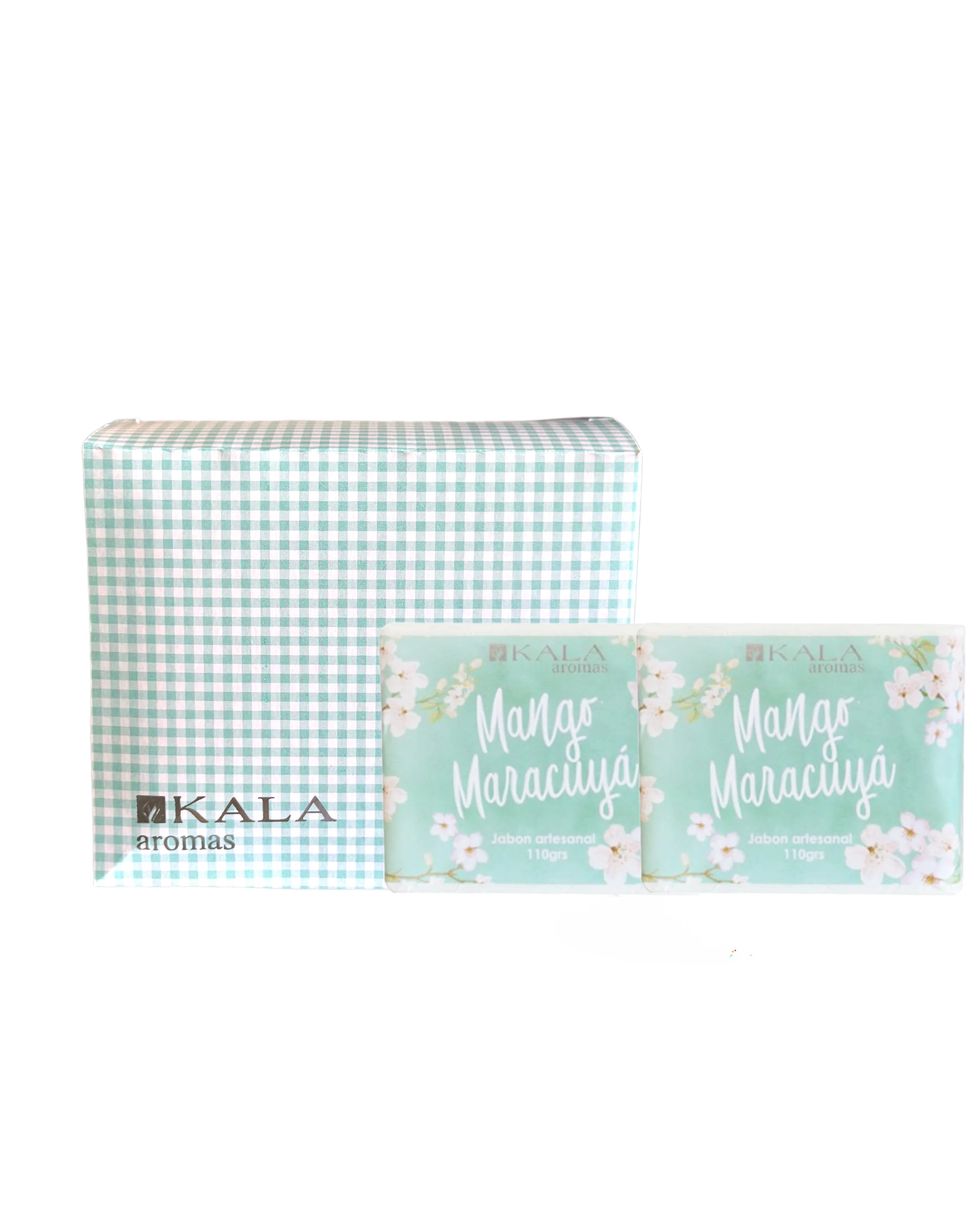 CAJA CUADRILLE CON 2 JABONES MANGO MARACUYA