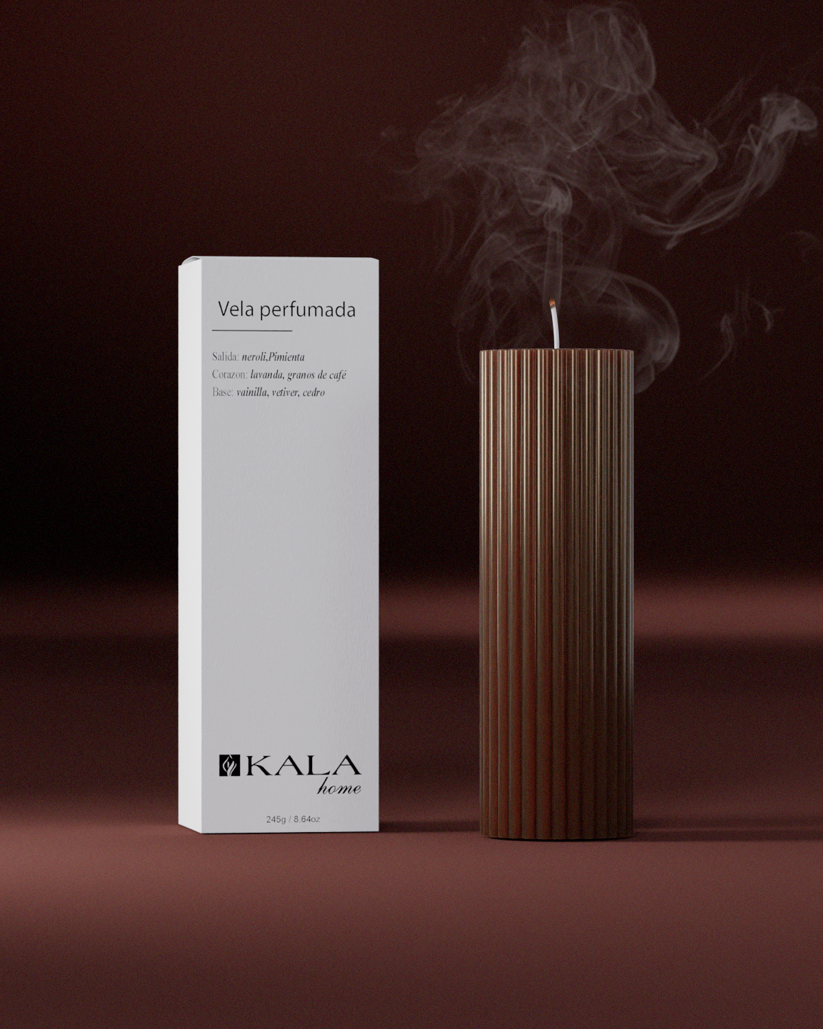 VELA PERFUMADA MARRÓN CAFÉ DE MEDIANOCHE