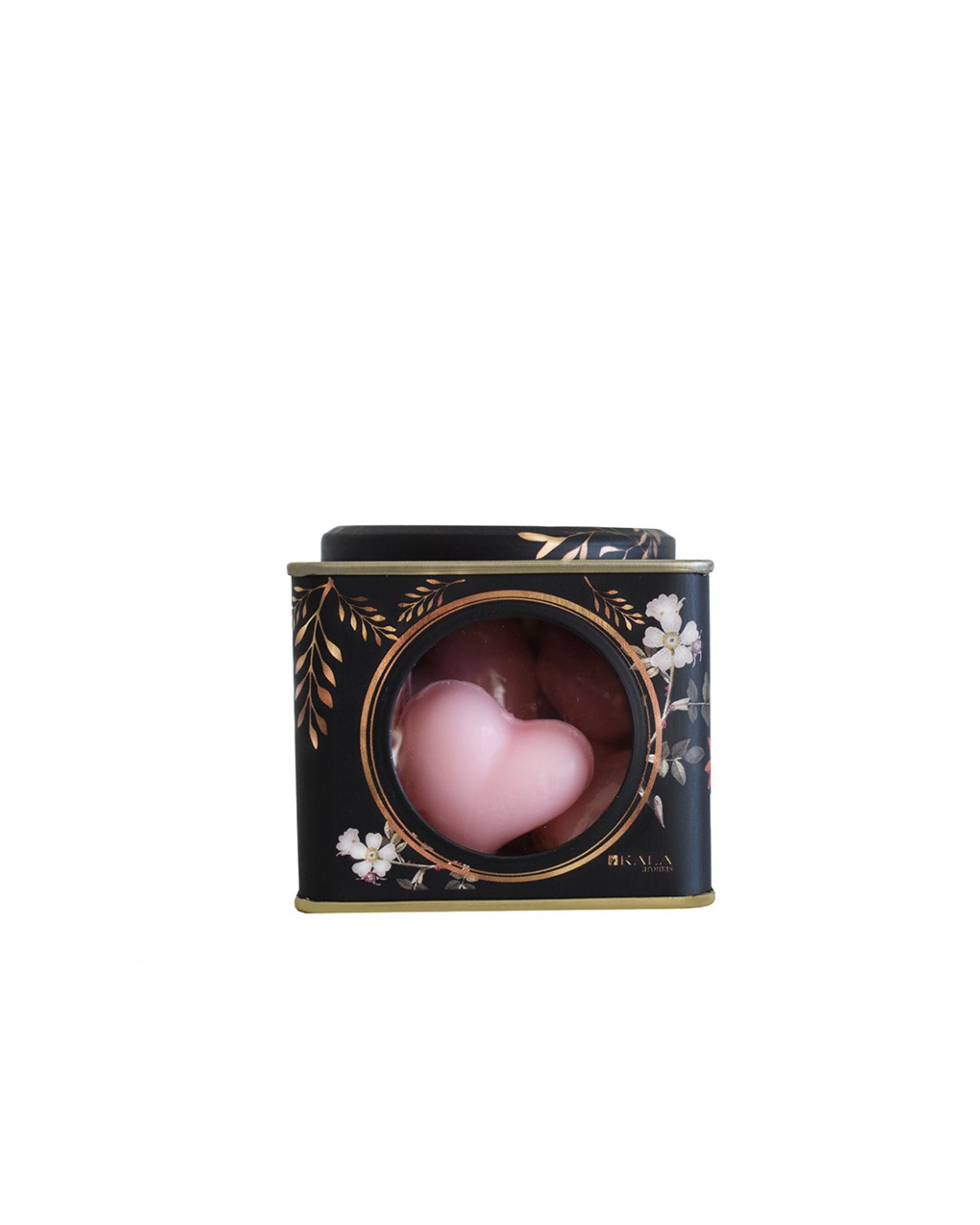 LATA EMPORIUM CON 10 JABONES CORAZON